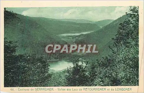 Cartes postales 46 environs de gerardmer vallee des lacs de retournemer et de longemer