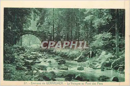 Ansichtskarte AK 37 environs de gerardmer la vologne au pont des fees