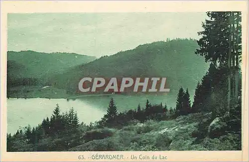Cartes postales 63 gerardmer un coin du lac