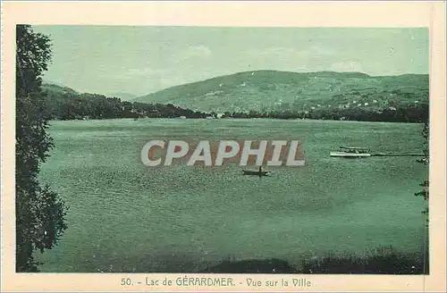 Cartes postales 50 lac de gerardmer vue sur la ville