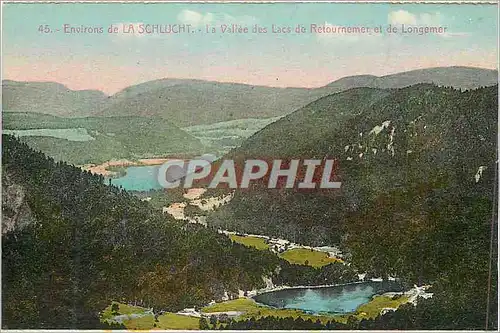 Cartes postales 45 environs de la schlucht la vallee des lacs de retournement et de longemer