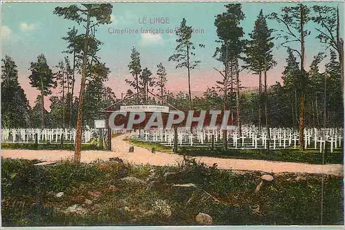 Cartes postales Le linge cimetiere francais Militaria