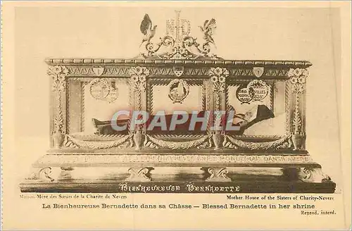 Cartes postales La bienheureuse bernadette dans sa chasse