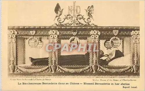 Cartes postales La bienheureuse bernadette dans sa chasse