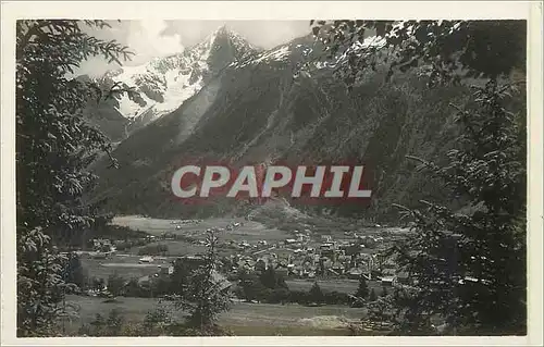 Cartes postales moderne 20 chamonix vue generale et l aiguille du dru