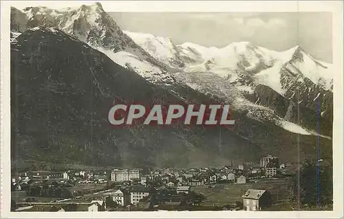 Cartes postales moderne 49 chamonix mont blanc vue generale