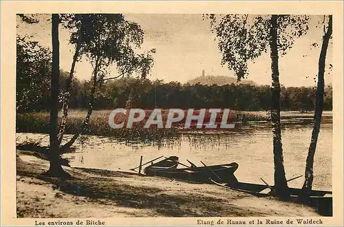 Cartes postales Les environs de biche etang de hanau et la ruine de waldeck
