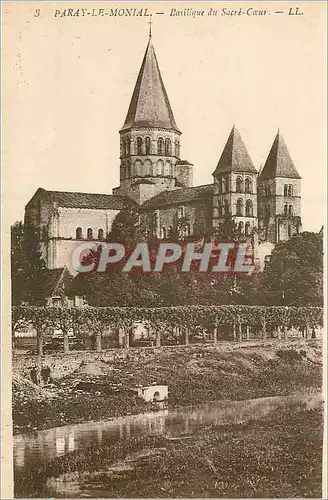 Ansichtskarte AK 5 paray le monial basilique du sacre coeur