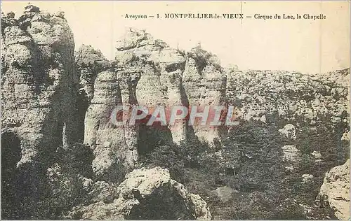 Cartes postales Aveyron 1 montpellier le vieux cirque du lac la chapelle