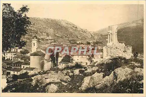 Ansichtskarte AK La douce france 406 cote d azur la turbie(alpes maritimes) vue generale et trophee d auguste