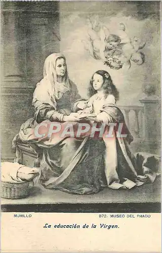 Cartes postales Mjrillo 872 museo del prado la educacion de la virgen