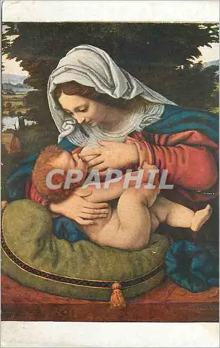 Ansichtskarte AK 1152 andrea solario la vierge au coussin vert