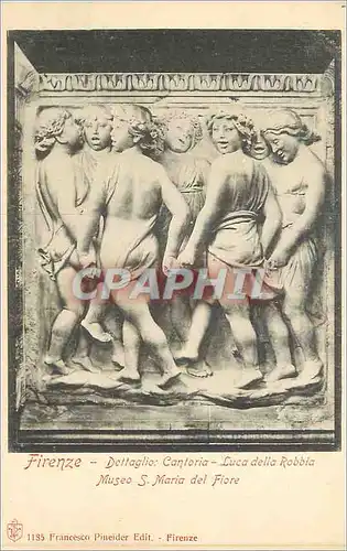 Cartes postales Firenze dettaglio cantoria luca della robbia museo s maria del fiore