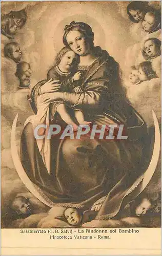 Ansichtskarte AK Sassoferrato(g b salvi) la madonna col bambino pinacoteca vaticana roma