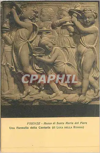 Cartes postales Firenze museo di santa maria del fiore una formella della cantoria(di luca della robbia)