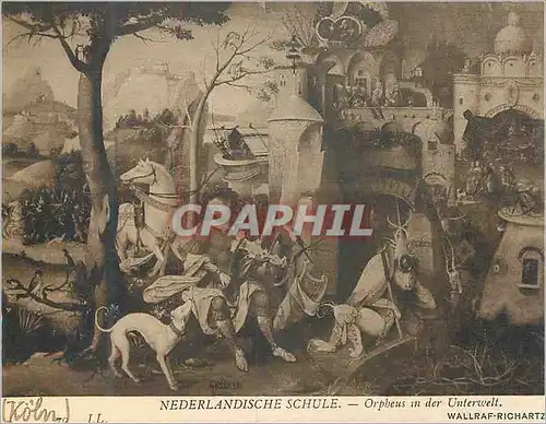 Cartes postales Nederlandische schule orpheus in der unterwelt