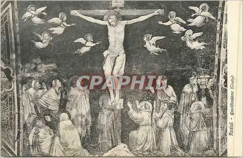 Cartes postales Assisi crocifissione(giollo)