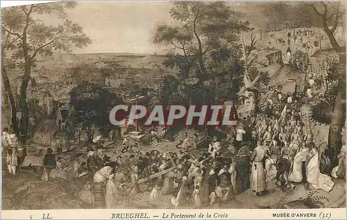 Cartes postales Brueghel le portement de la croix musee d anvers
