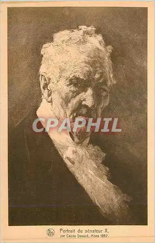 Ansichtskarte AK Portrait du senateur x par cecile douard mons 1897