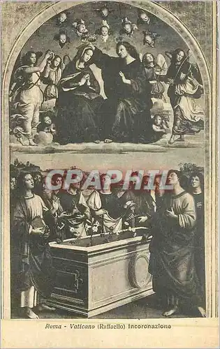 Cartes postales Roma vaticano(raffaello) incoronazione