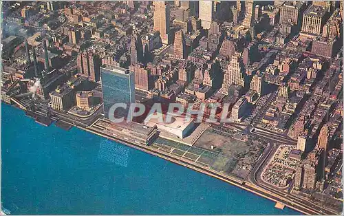 Moderne Karte Arial view of midtown manhattan new york city