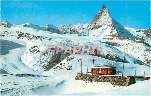 Cartes postales moderne Zermatt gornergralbahn Train