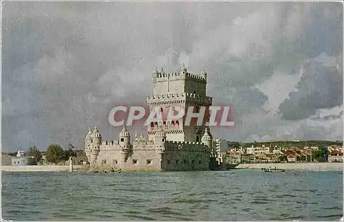 Cartes postales moderne Cores de Portugal Lisbonne La Tour de Belem