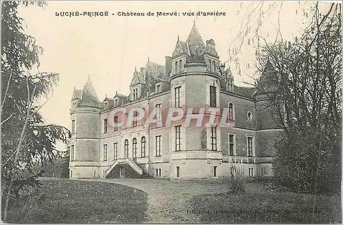 Ansichtskarte AK Luche Pringe Chateau de Menve Vue d'Arrierre