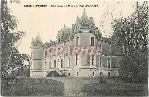 Cartes postales Luche Pringe Chateau de Menve Vue d'Arrierre