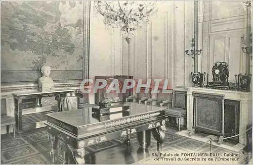 Cartes postales Palais de Fontainebleau Cabinet de travail Du Secretaire de l'Empereur Napoleon 1er