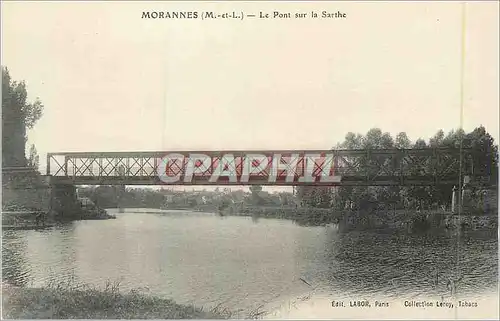 Cartes postales Morannes (M et L) Le Pont sur la Sarthe