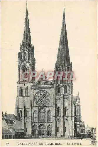 Ansichtskarte AK Cathedrale de Chartres La Facade