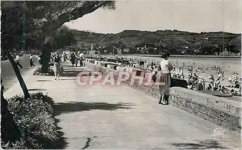 Cartes postales moderne Hendaye Frontiere Fronco Espagnole La Promenade La Plage Vue vers l'Espagne