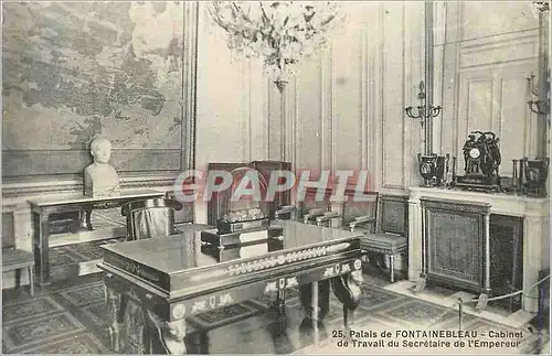 Cartes postales moderne Palais de Fontainebleau Cabinet de travail Du Secretaire de l'Empereur Napoleon 1er