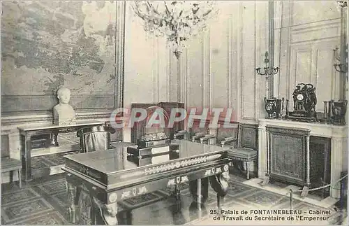 Moderne Karte Palais de Fontainebleau Cabinet de travail Du Secretaire de l'Empereur Napoleon 1er