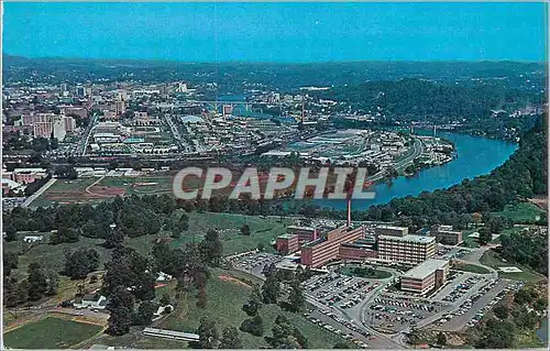 Moderne Karte Knoxville Tennessee Aerial View of the University of Tennessee Memorial Hospital