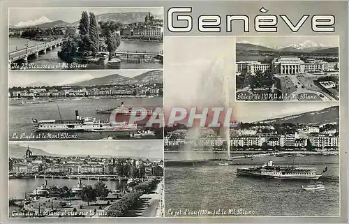 Cartes postales moderne Geneve Bateau