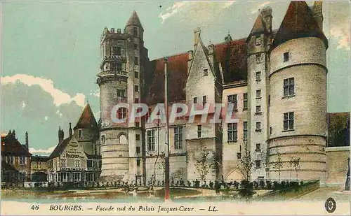 Ansichtskarte AK Bourges Facade sud du Palais Jacques Coeur