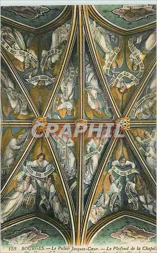 Cartes postales Bourges Le Palais Jacques Coeur Le Plafond de la Chapelle