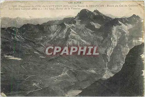 Ansichtskarte AK Les Alpes Panorama du Col du Lautaret (2075 m) Route de Briancon