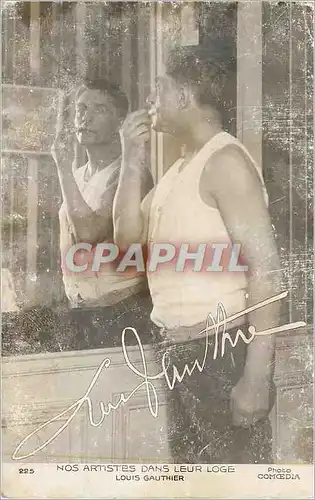 Cartes postales Nos Artistes dans leur Loge Louis Gauthier