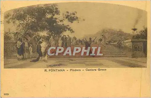 Cartes postales R Fontana Pindaro Cantore Greco