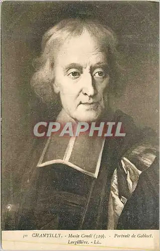 Cartes postales Chantilly Musee Conde (329) Portrait de Gobinet Largilliere