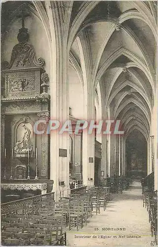 Ansichtskarte AK Mortagne Interieur de l'Eglise et Nef Laterale