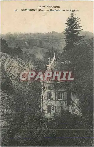 Ansichtskarte AK La Normandie Domfront (Orne) Une Villa sur les Rochers