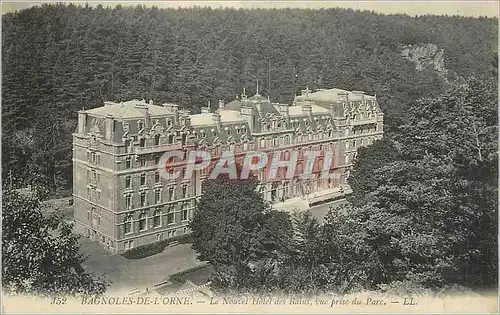 Cartes postales Bagnoles de L'Orne Le Nouvel Hotel des Bains une Prise du Parc