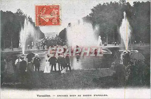 Cartes postales Versailles Grandes Eaux au Bassin d'Apollon