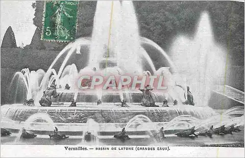 Cartes postales Versailles Bassin de Latone (Grandes Eaux)