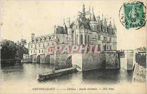Cartes postales Chenonceaux Chateau Facade orientale