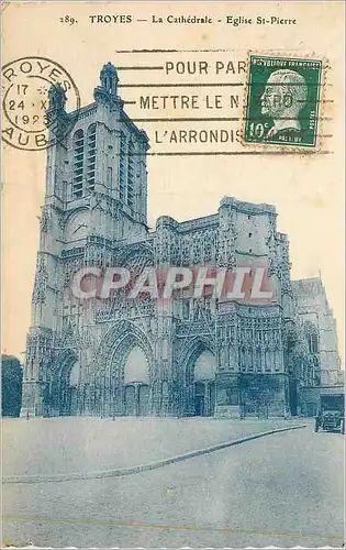 Ansichtskarte AK Troyes La Cathedrale Eglise St Pierre